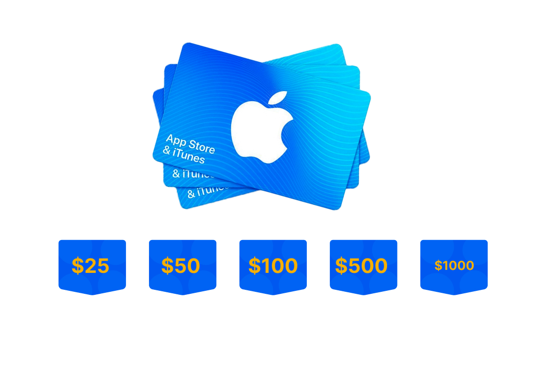 Apple gift cards price list