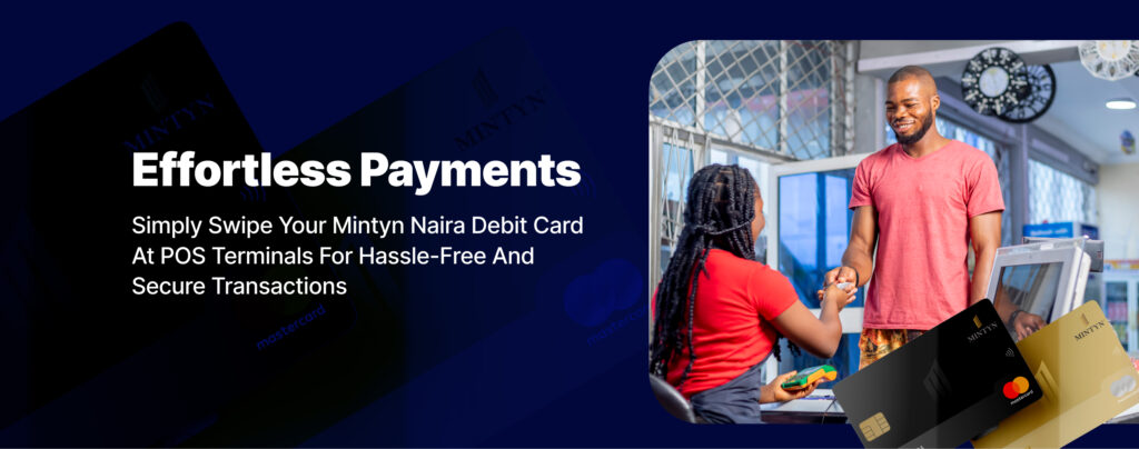 effortless payment with debit card